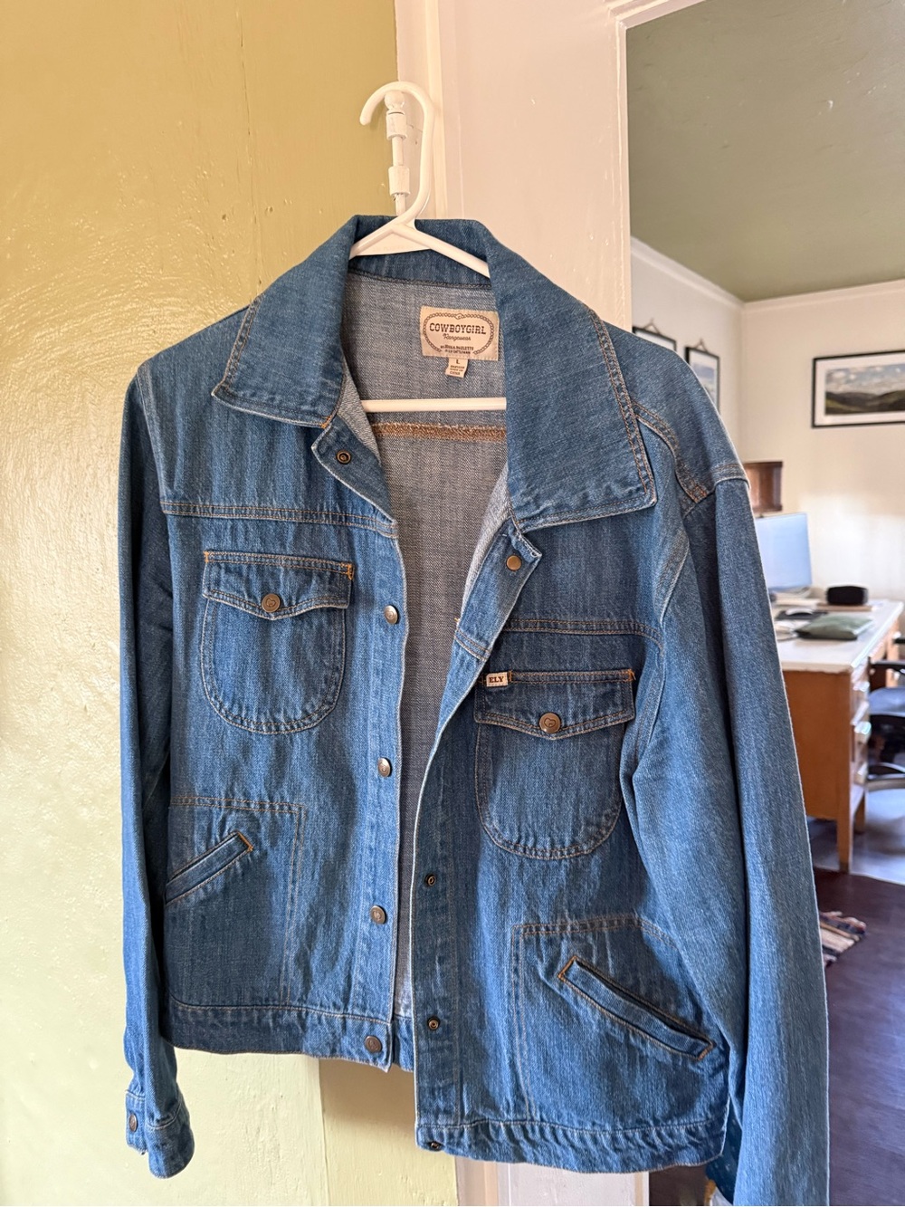Ely Cattleman Blue Denim Jean Jacket